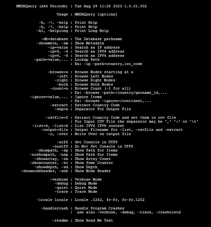 Windows 10 MMDBQuery full